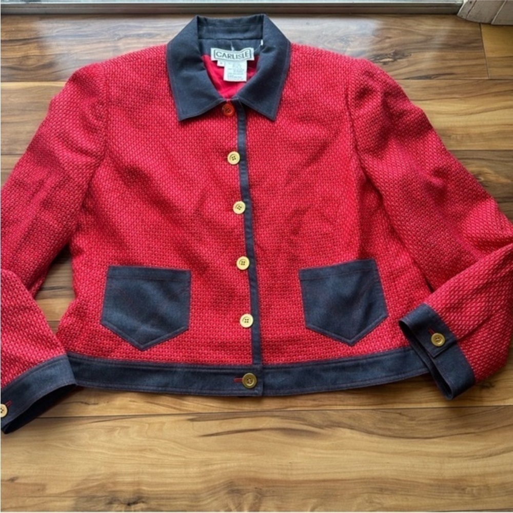 Carlisle red vintage tweed  jacket 18